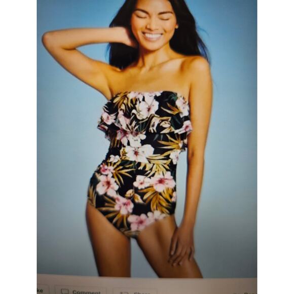 Kona Sol Other - New Kona Sol Floral Tropical One Piece Swimsuit Sz M